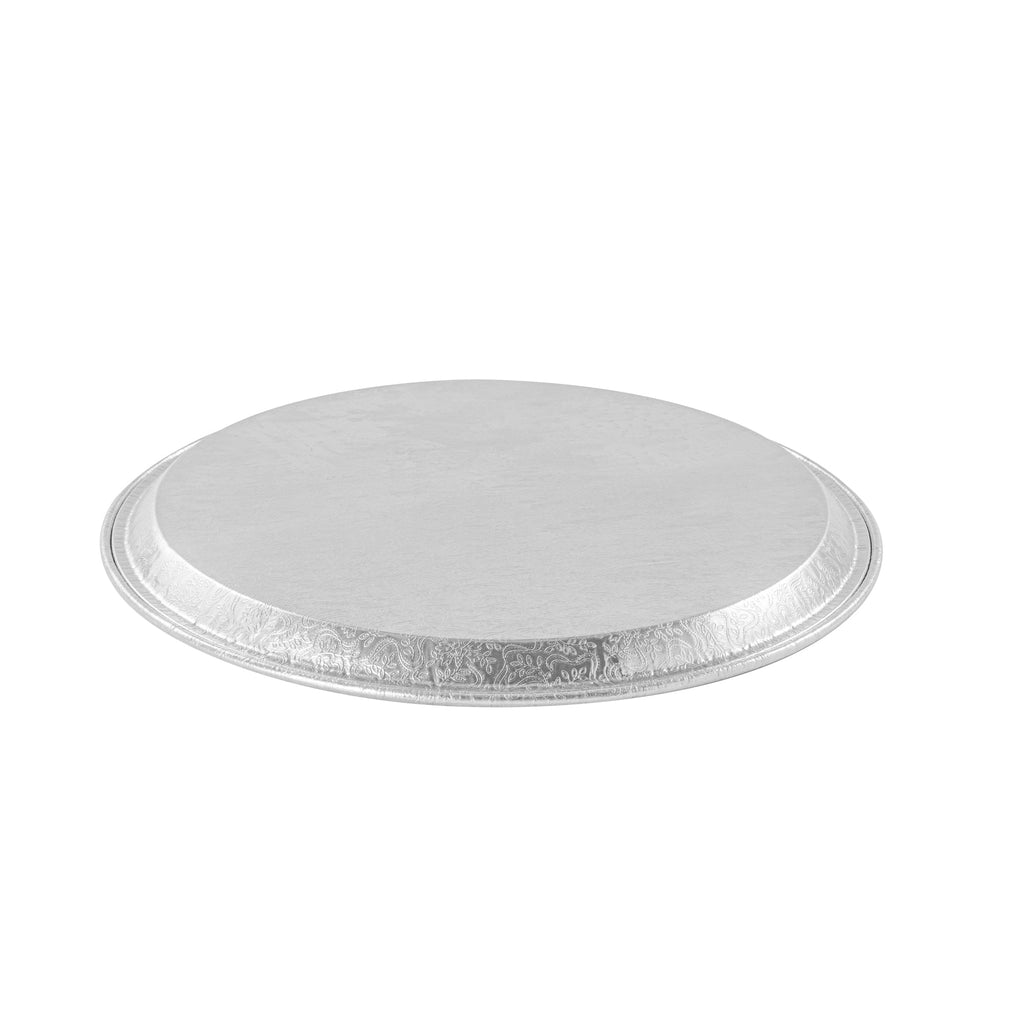 Foil Lux Round Aluminum Catering Tray - 12" - 50 count box