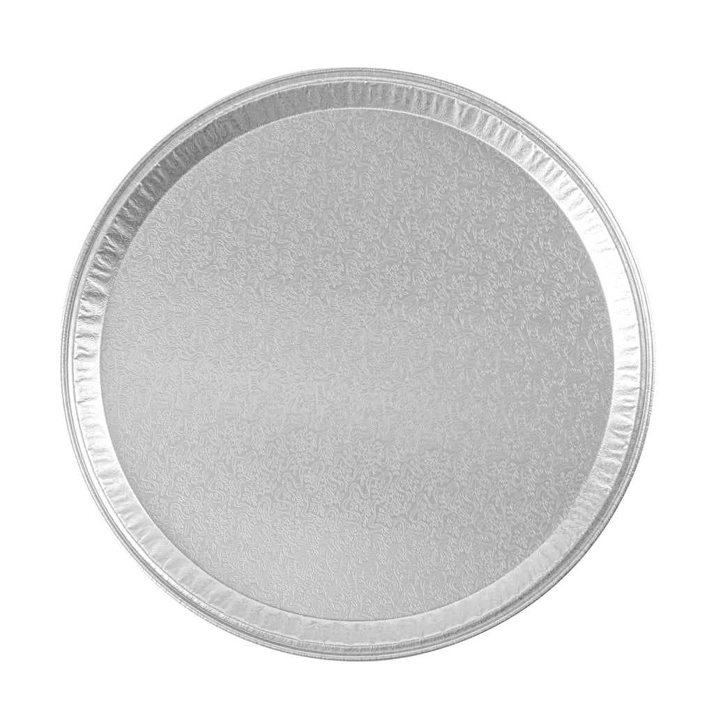 Foil Lux Round Aluminum Catering Tray - 16" - 10 count box