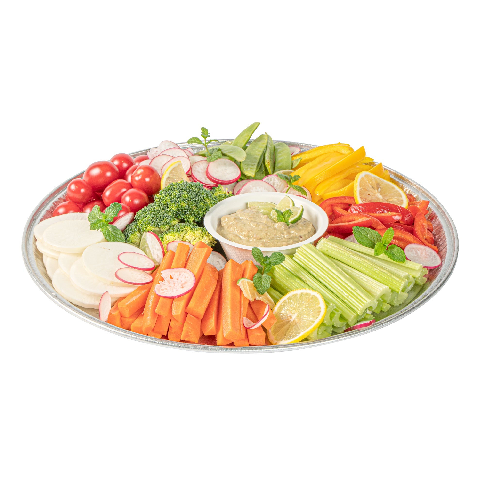 Foil Lux Round Aluminum Catering Tray - 16" - 10 count box
