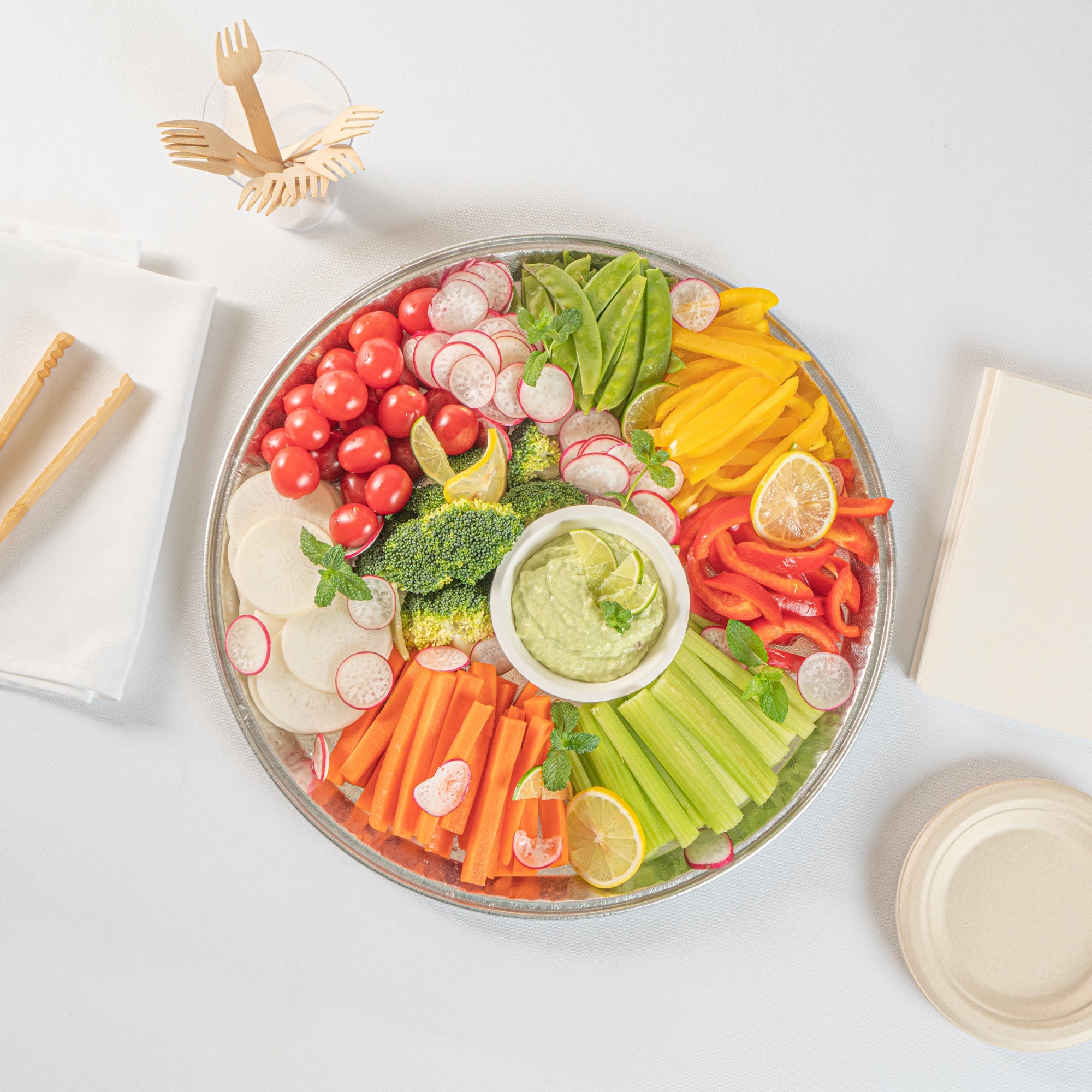 Foil Lux Round Aluminum Catering Tray - 16" - 10 count box