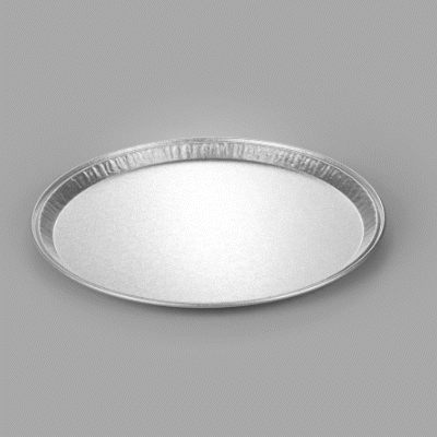 Foil Lux Round Aluminum Catering Tray - 16" - 20 count box