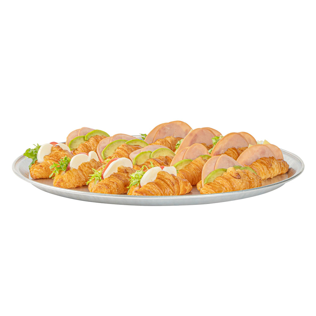 Foil Lux Round Aluminum Catering Tray - 18" - 10 count box