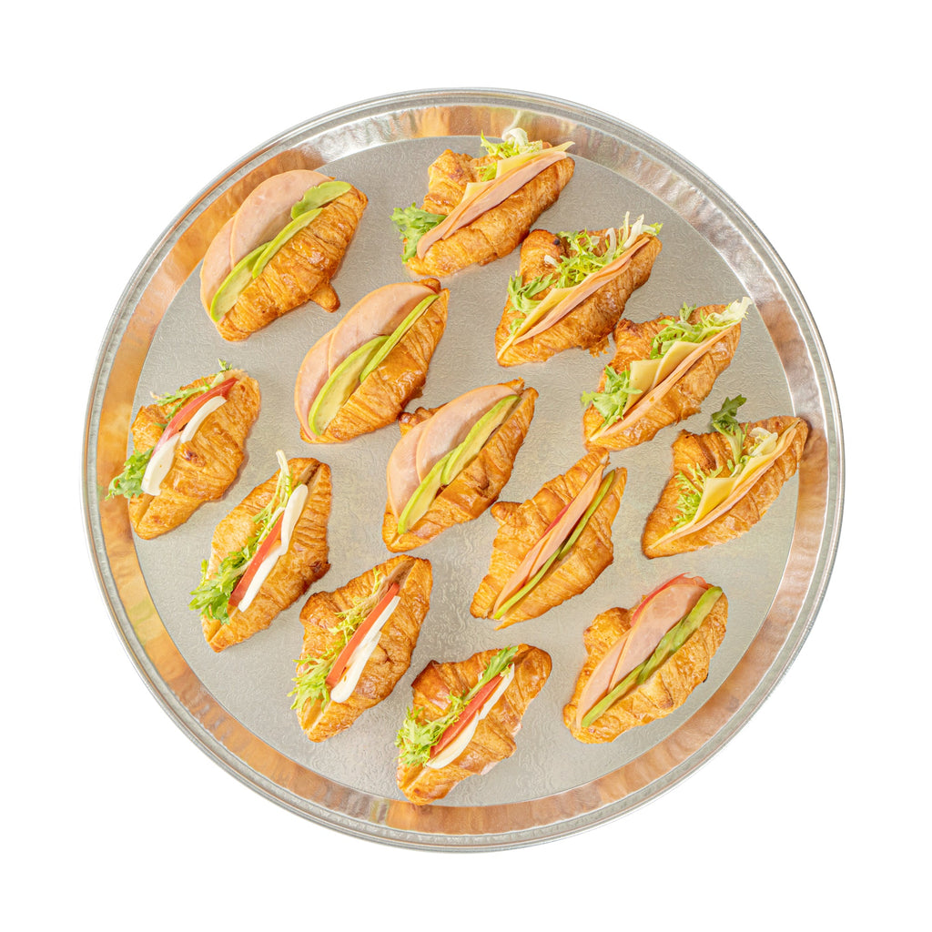 Foil Lux Round Aluminum Catering Tray - 18" - 20 count box