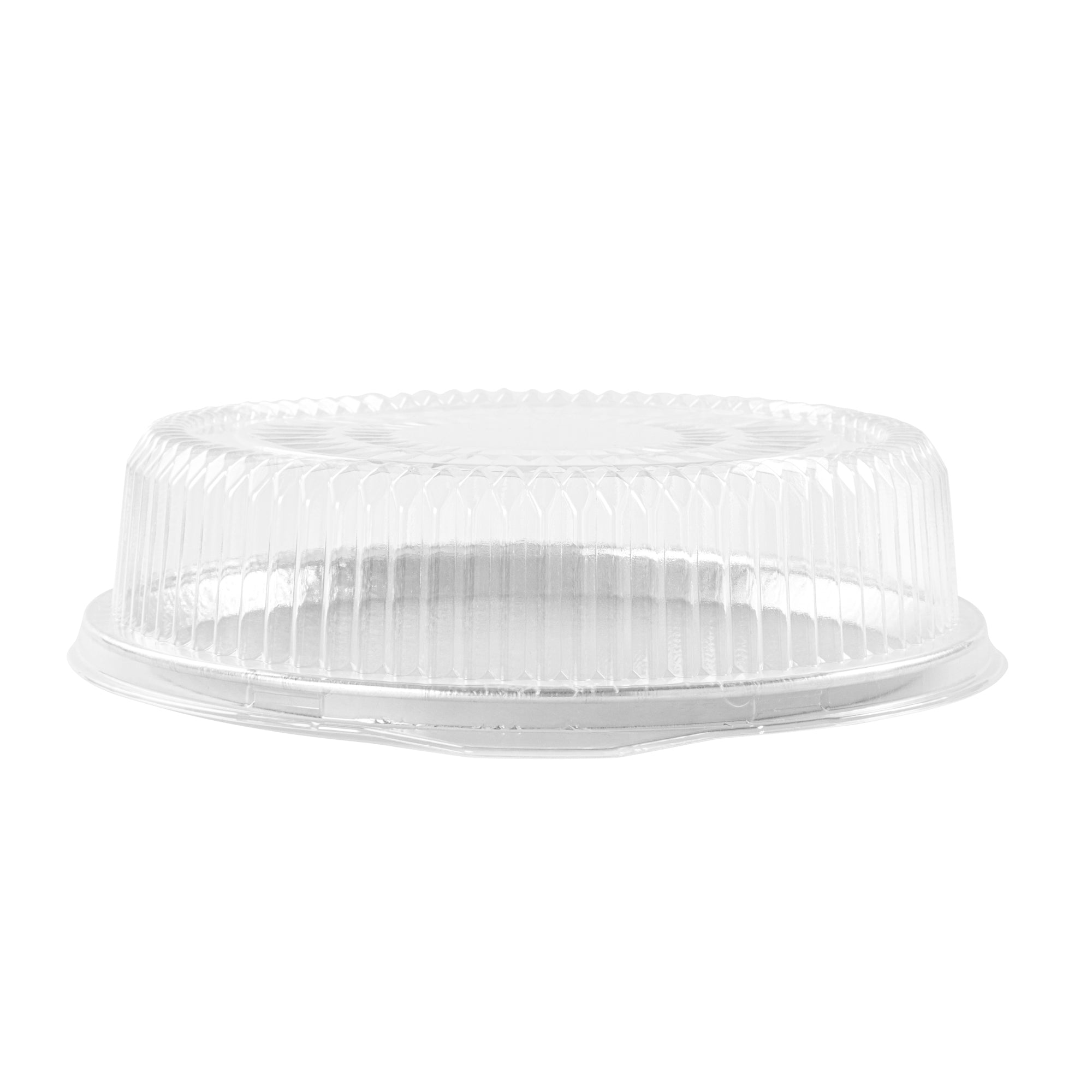 Foil Lux Round Clear Plastic Dome Lid - Fits 12" Catering Tray - 50 count box