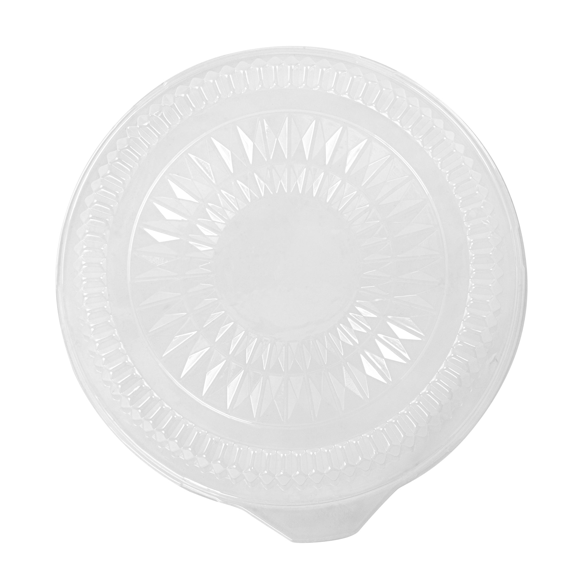 Foil Lux Round Clear Plastic Dome Lid - Fits 12" Catering Tray - 50 count box
