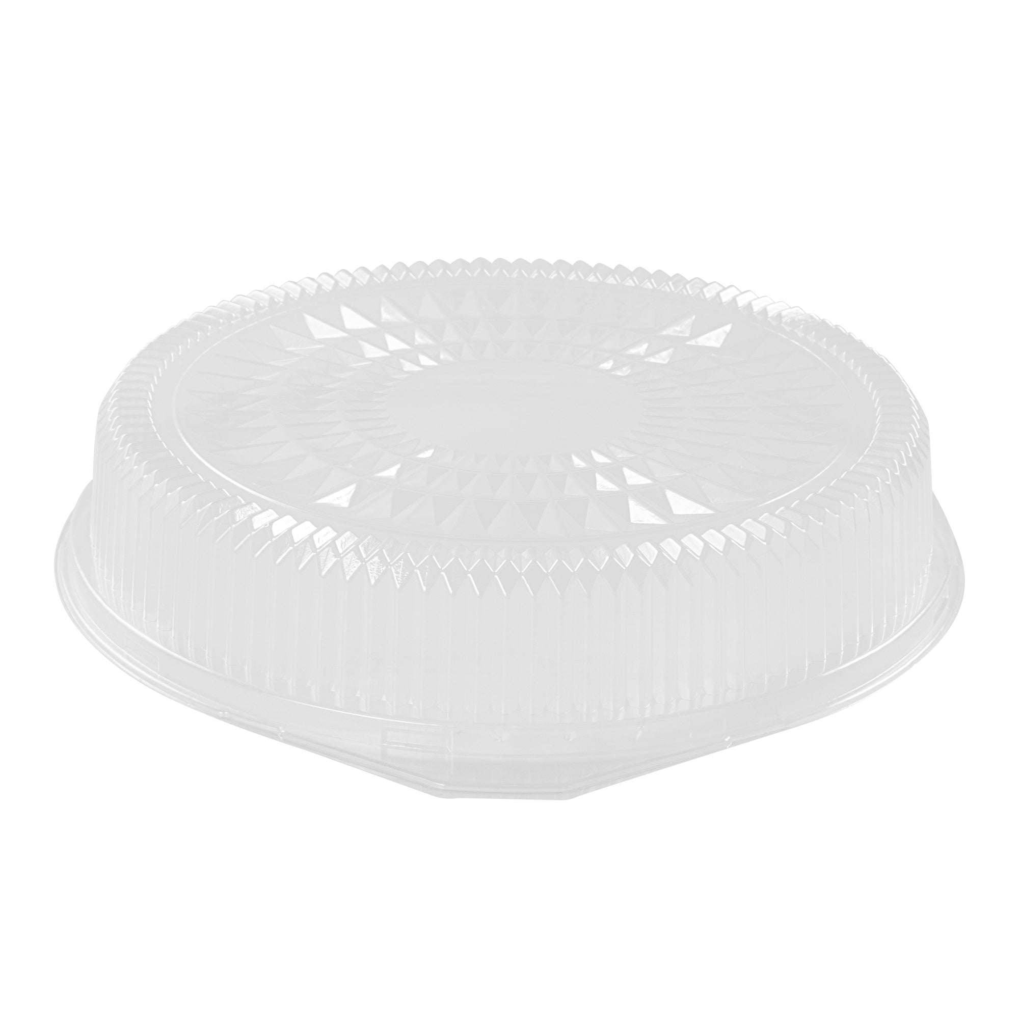 Foil Lux Round Clear Plastic Dome Lid - Fits 16" Catering Tray - 10 count box