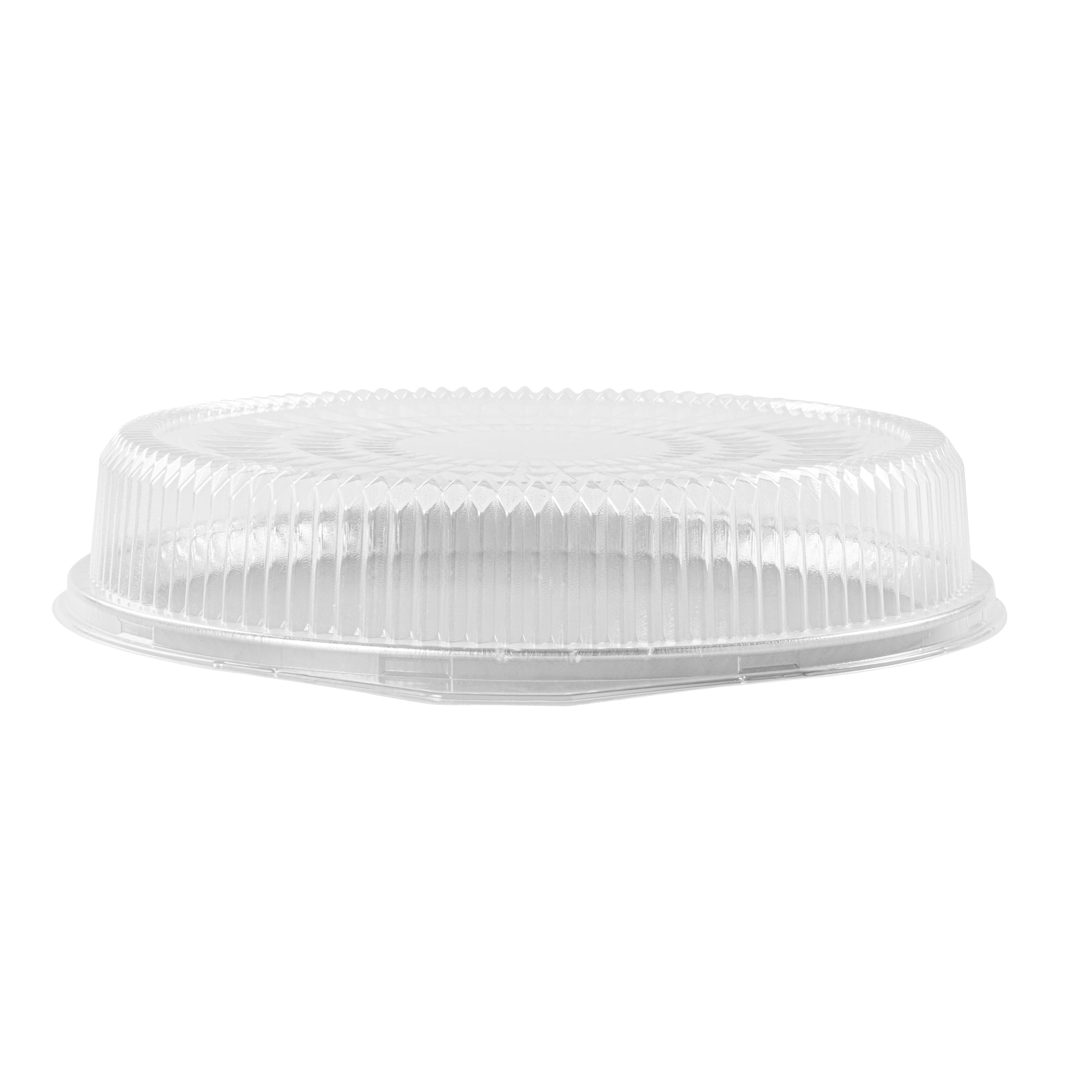 Foil Lux Round Clear Plastic Dome Lid - Fits 16" Catering Tray - 10 count box