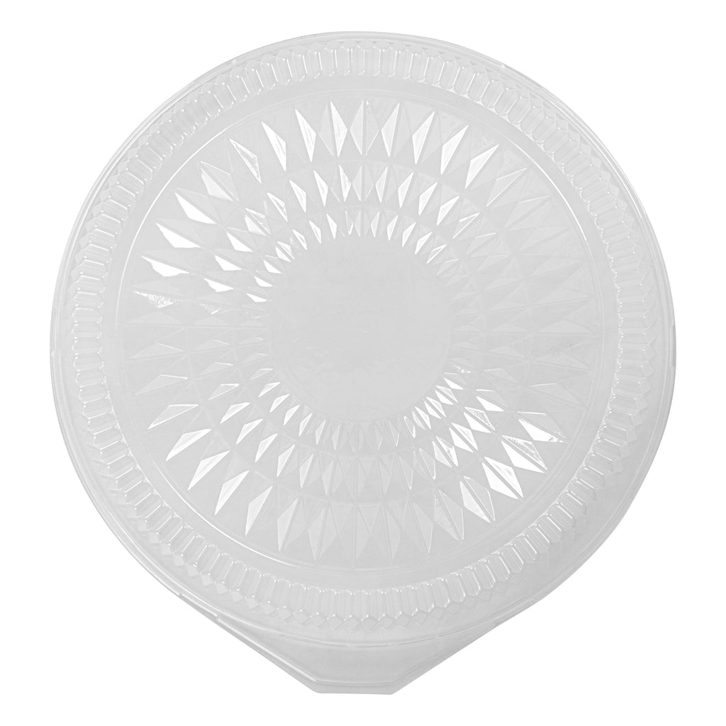 Foil Lux Round Clear Plastic Dome Lid - Fits 16" Catering Tray - 20 count box