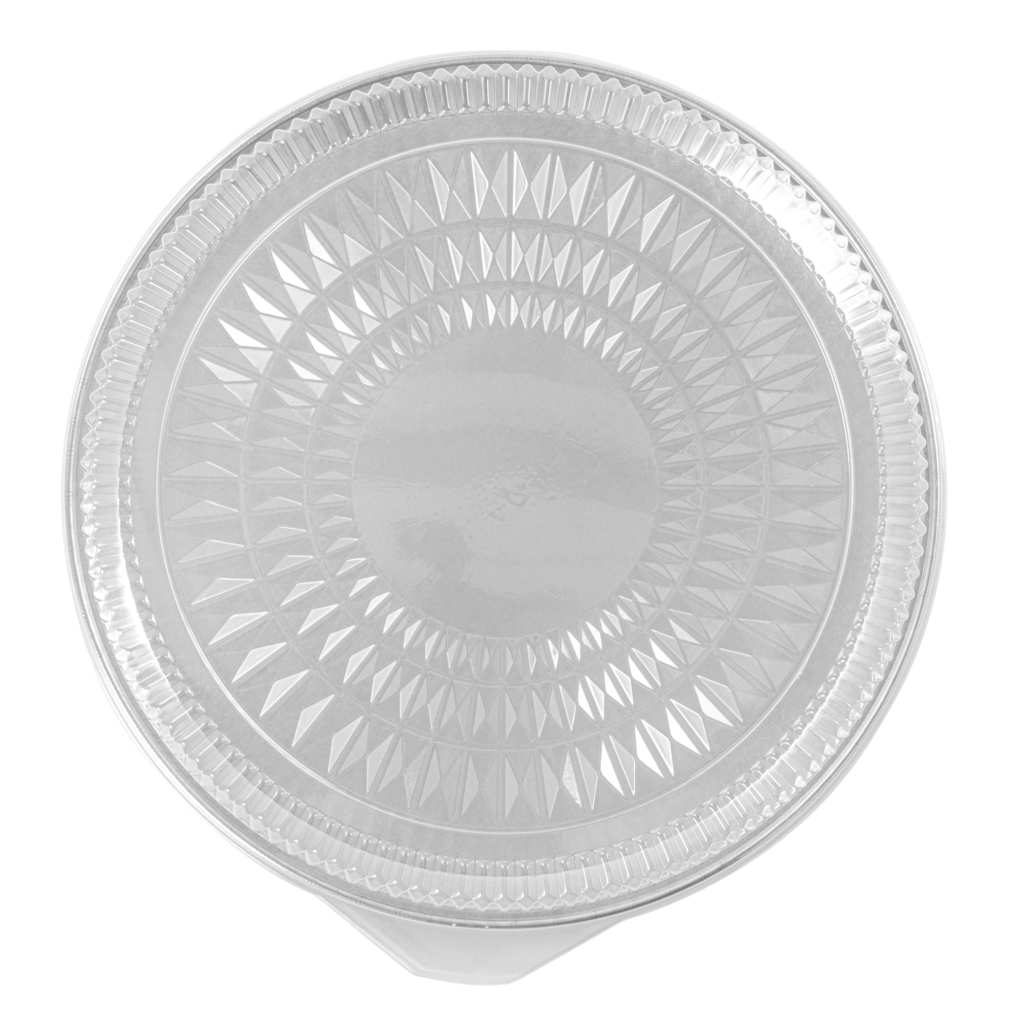 Foil Lux Round Clear Plastic Dome Lid - Fits 18" Catering Tray - 10 count box