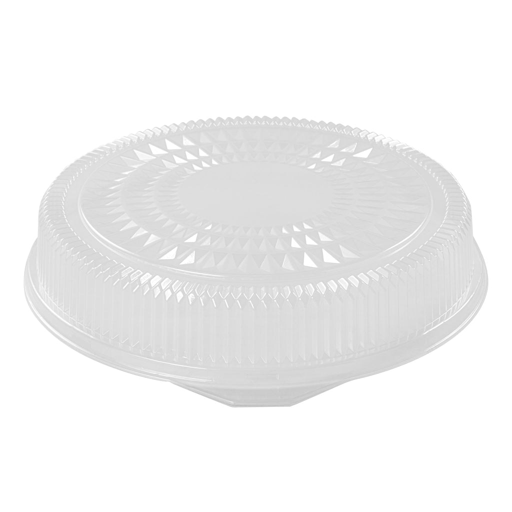 Foil Lux Round Clear Plastic Dome Lid - Fits 18" Catering Tray - 20 count box