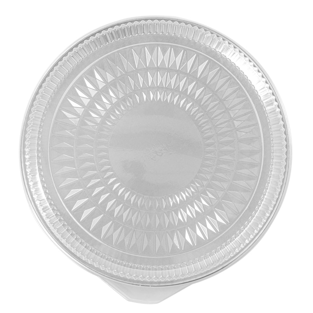 Foil Lux Round Clear Plastic Dome Lid - Fits 18" Catering Tray - 20 count box