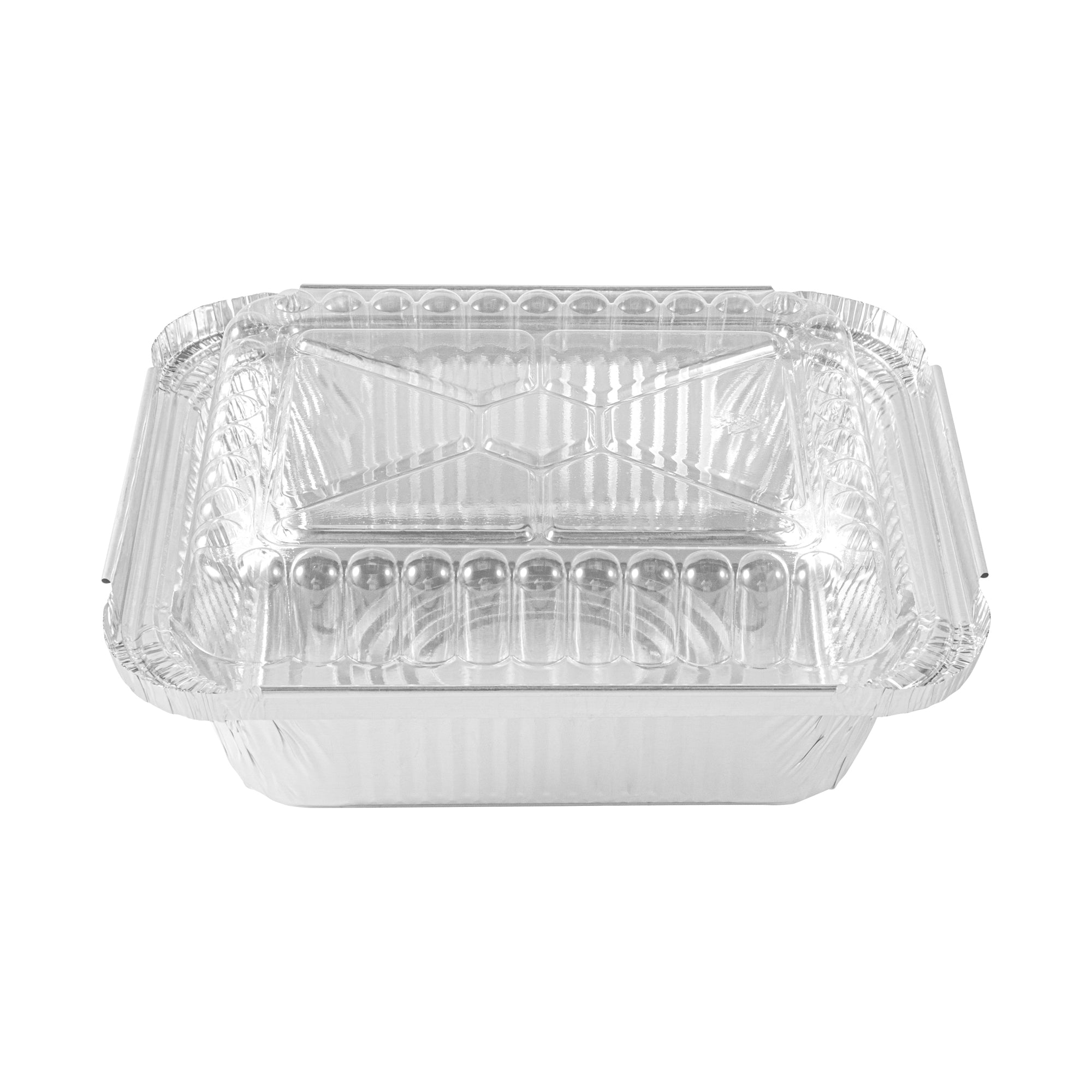 Foil Lux 1 lb Oblong Aluminum Container - 5 3/4" x 4 3/4" x 1 1/2" - 100 count box