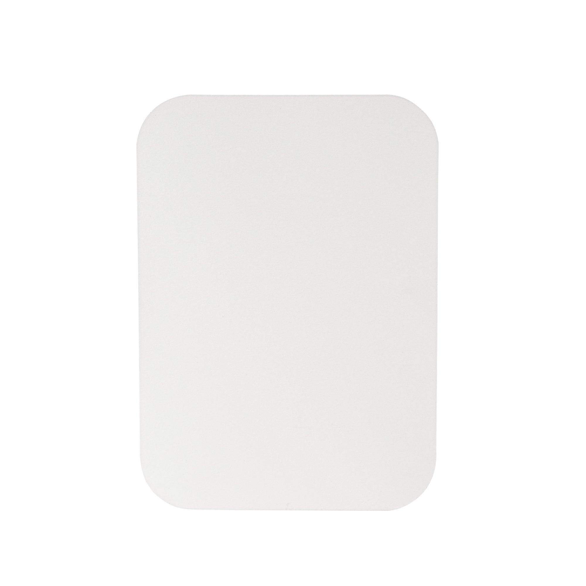Foil Lux Oblong White Foil-Laminated Board Lid - Fits 1 1/2 lb Container - 100 count box