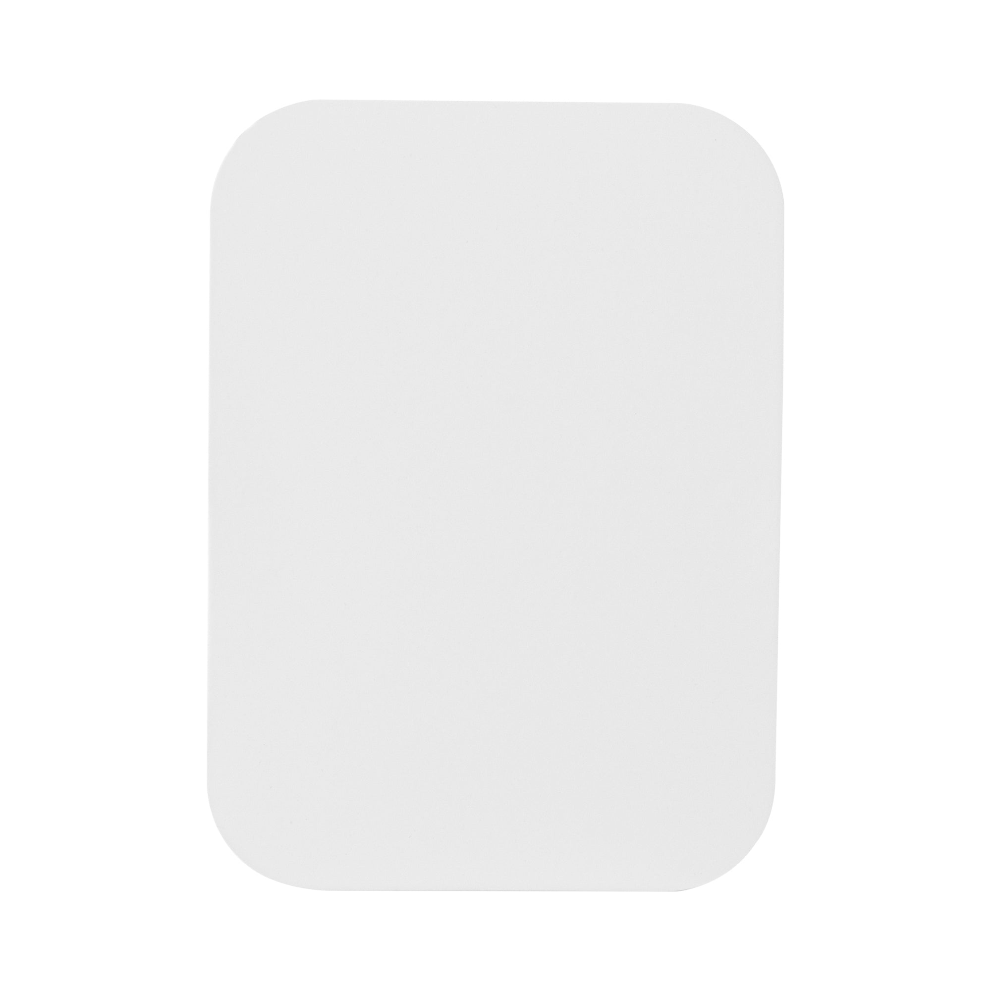 Foil Lux Oblong White Foil-Laminated Board Lid - Fits 2 1/4 lb Container - 100 count box