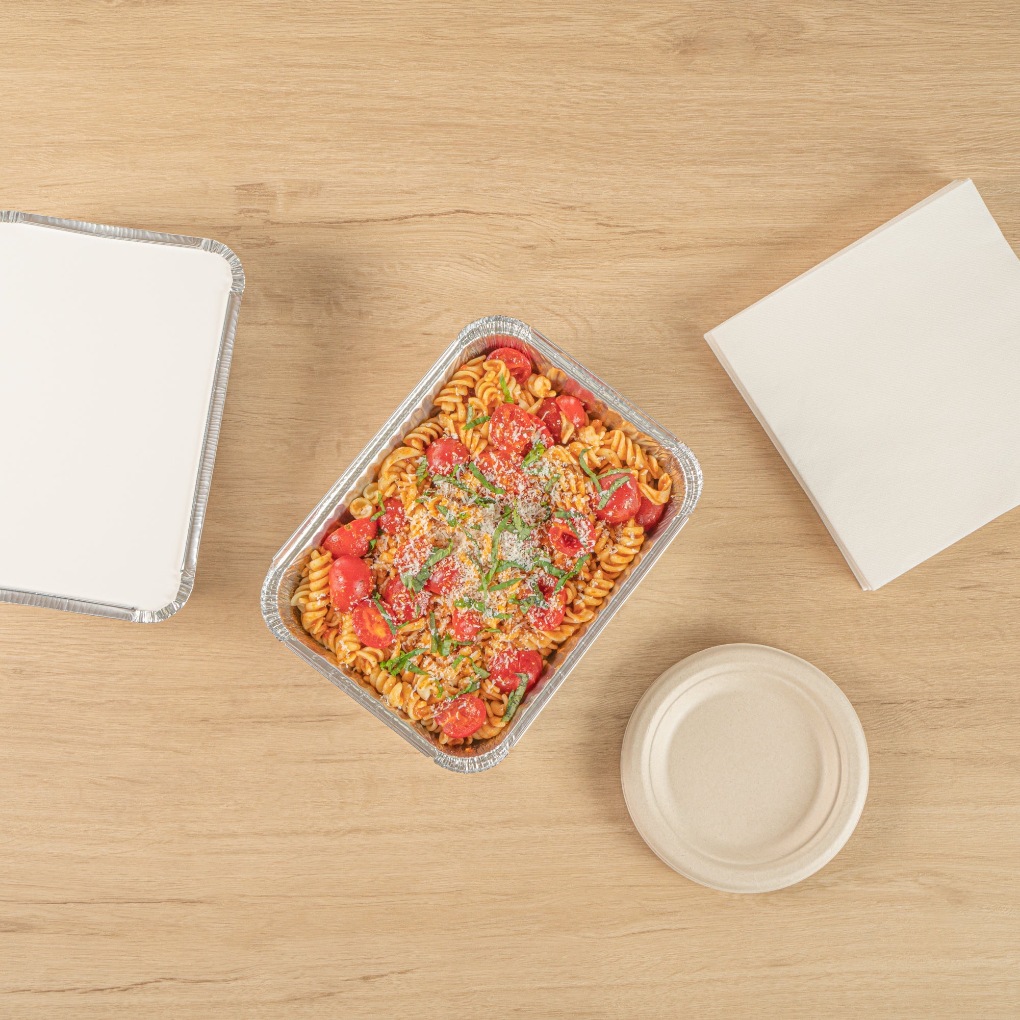 Foil Lux 5 lb Oblong Aluminum Container - 10" x 7" x 2 3/4" - 100 count box