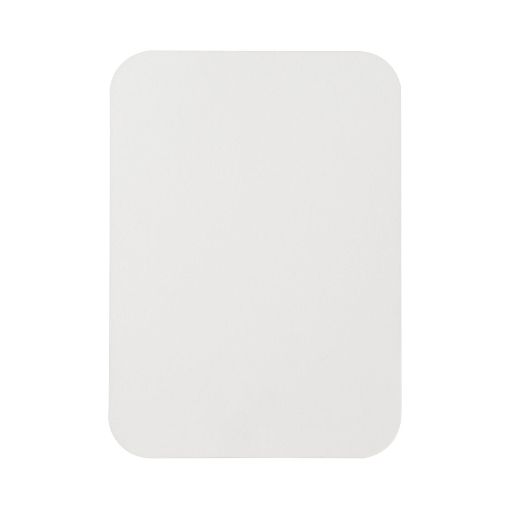 Foil Lux Oblong White Foil-Laminated Board Lid - Fits 5 lb Container - 100 count box
