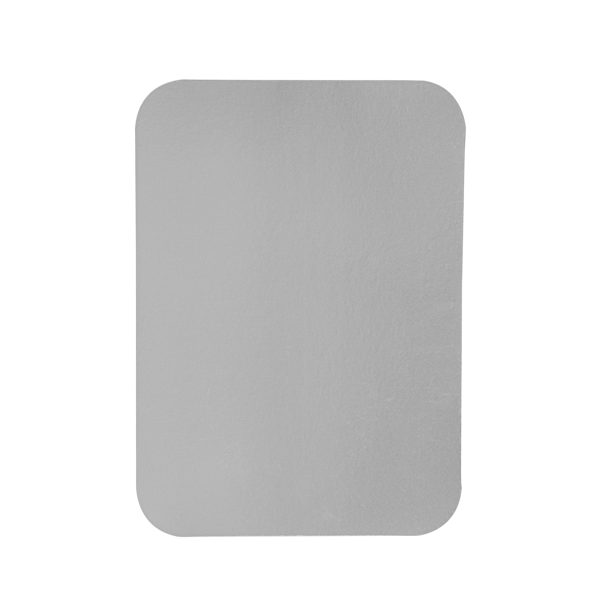 Foil Lux Oblong White Foil-Laminated Board Lid - Fits 5 lb Container - 100 count box