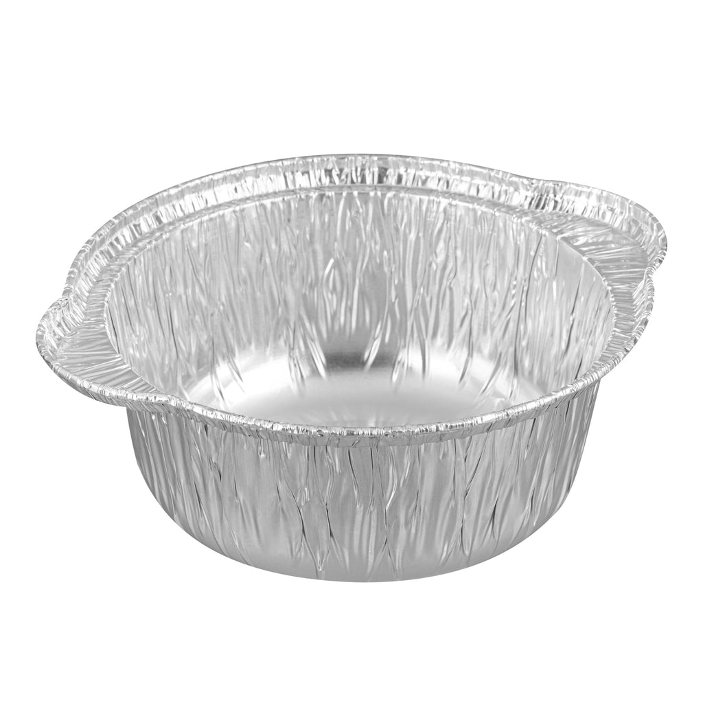 Foil Lux 34 oz Aluminum Foil Pot - with Lid - 8 1/4" x 7 1/4" x 3" - 100 count box
