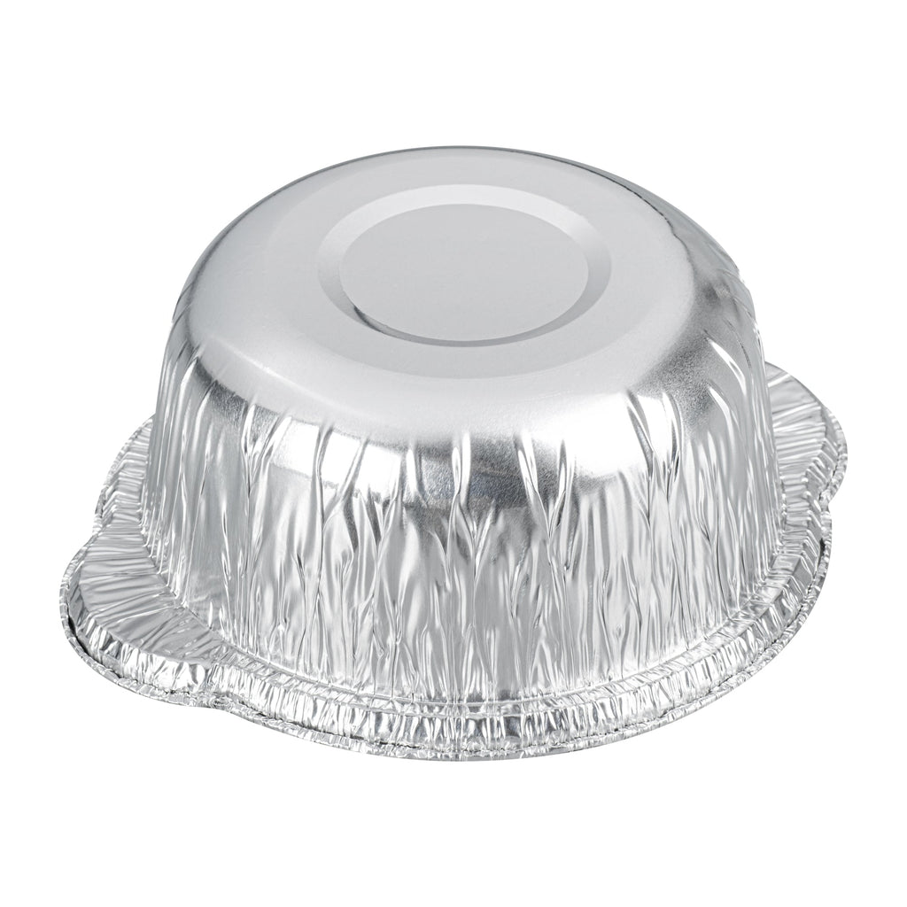 Foil Lux 34 oz Aluminum Foil Pot - with Lid - 8 1/4" x 7 1/4" x 3" - 100 count box
