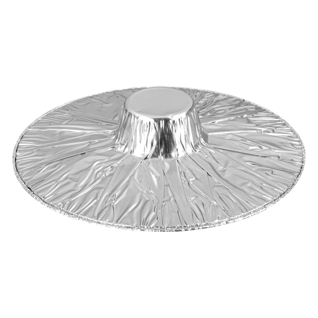 Foil Lux 60 oz Aluminum Foil Pot - with Lid - 9 3/4" x 8 3/4" x 3 3/4" - 100 count box