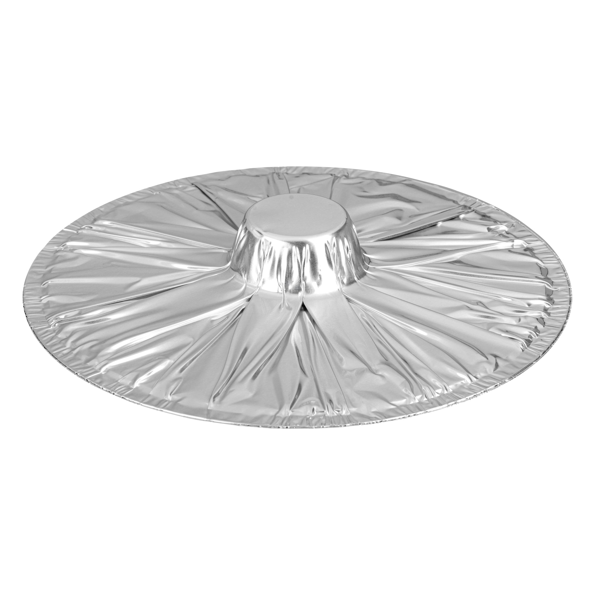 Foil Lux 4 qt Aluminum Foil Pot - with Lid - 11 1/2" x 10 1/4" x 4 3/4" - 10 count box