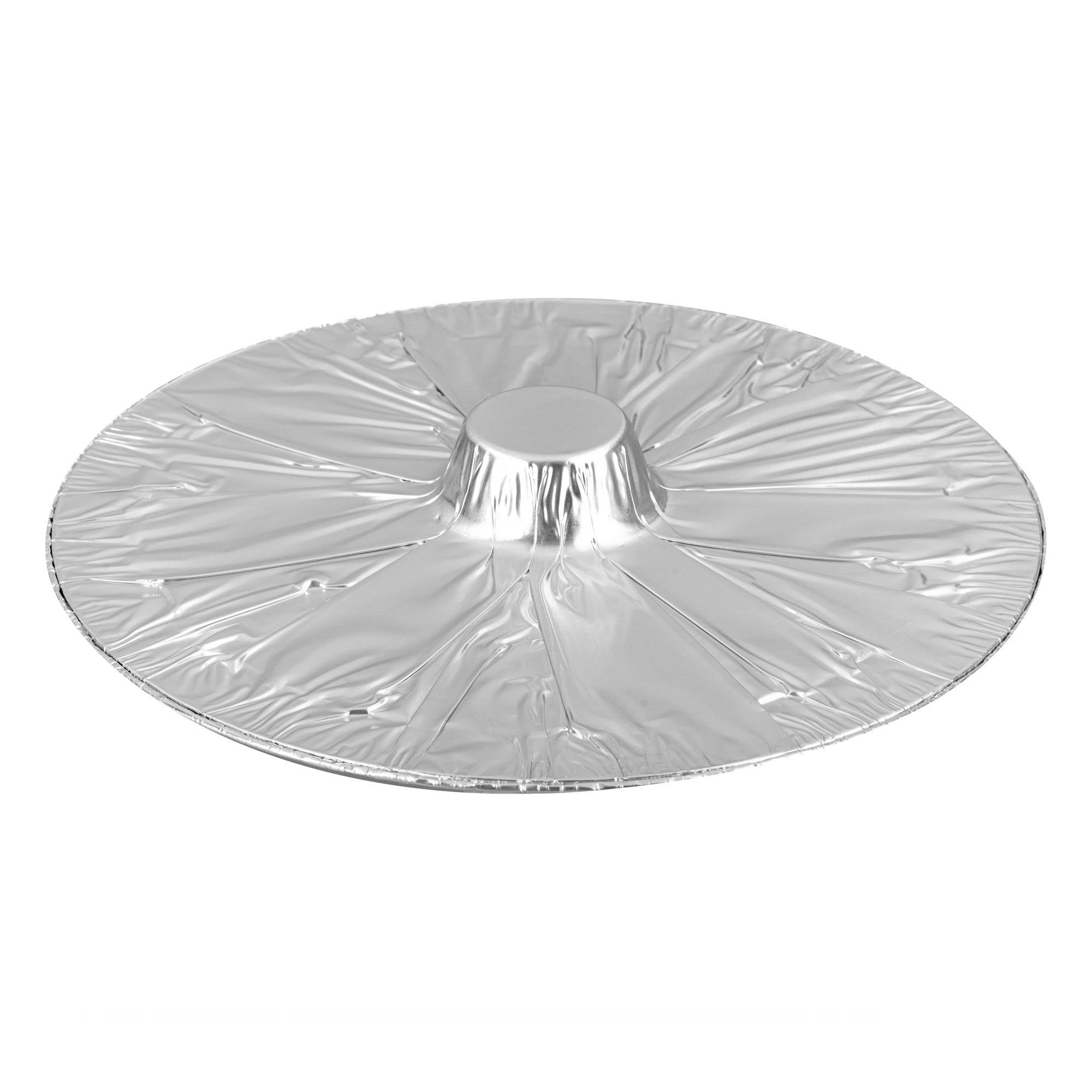 Foil Lux 6 qt Aluminum Foil Pot - with Lid - 13 1/2" x 12" x 4 3/4" - 100 count box