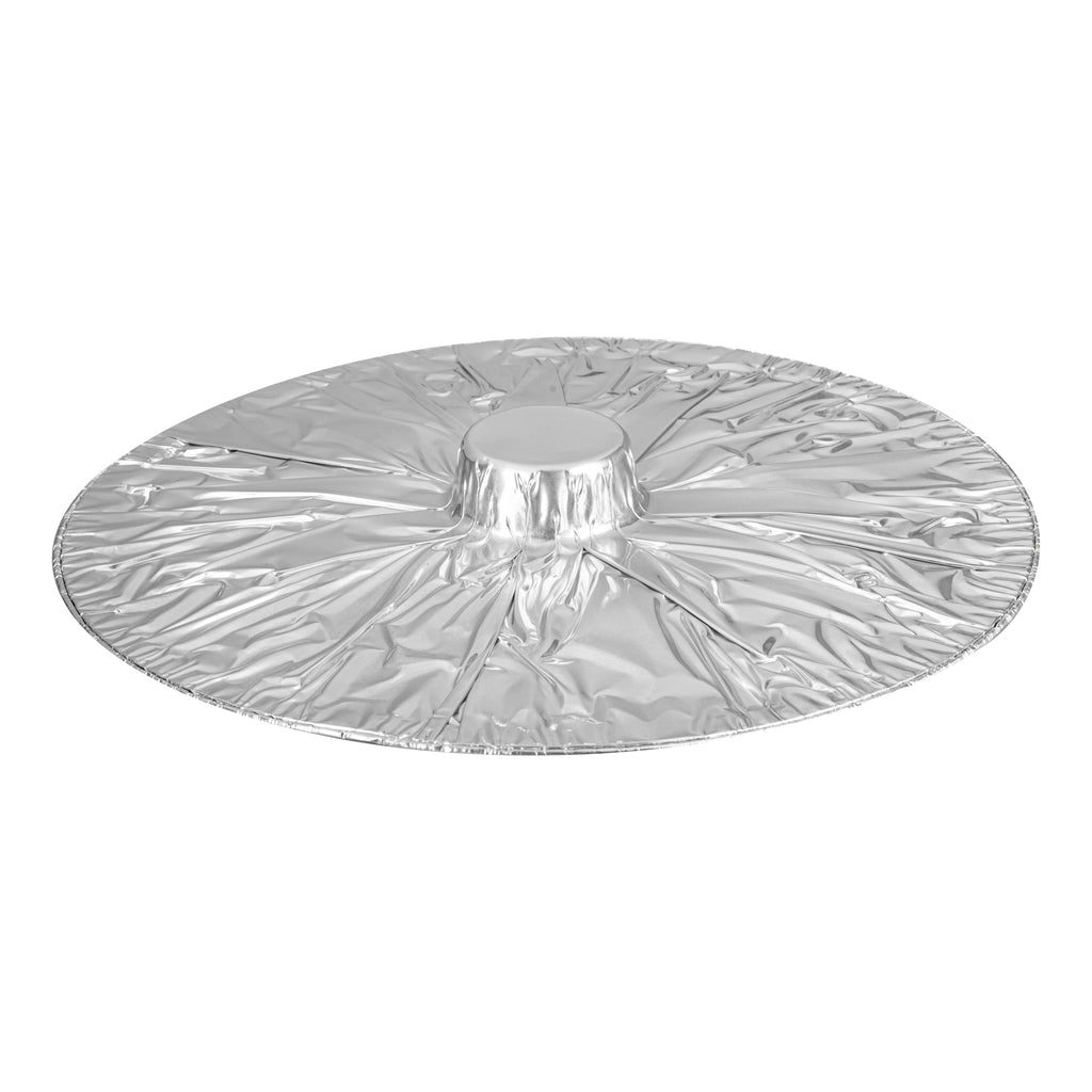 Foil Lux 8 qt Aluminum Foil Pot - with Lid - 15 1/4" x 14" x 4 3/4" - 10 count box