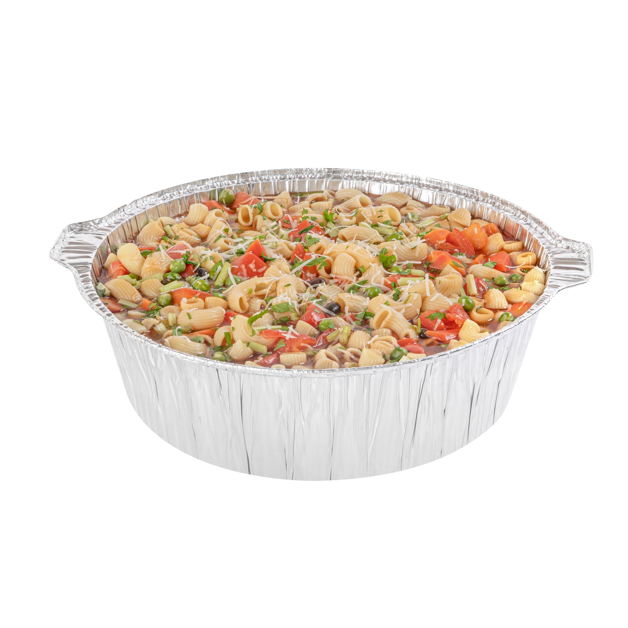 Foil Lux 8 qt Aluminum Foil Pot - with Lid - 15 1/4" x 14" x 4 3/4" - 50 count box