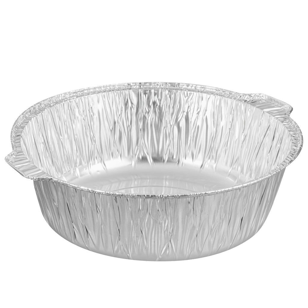 Foil Lux 8 qt Aluminum Foil Pot - with Lid - 15 1/4" x 14" x 4 3/4" - 50 count box