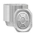 Foil Lux Oval Aluminum Foil Roast Pan - 17 1/2" x 14" x 3 1/4" - 10 count box