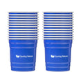Saving Nature 10 oz Blue Aluminum Drinking Cup - 3 1/2" x 3 1/2" x 3" - 100 count box