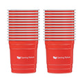 Saving Nature 10 oz Red Aluminum Drinking Cup - 3 1/2" x 3 1/2" x 3" - 10 count box