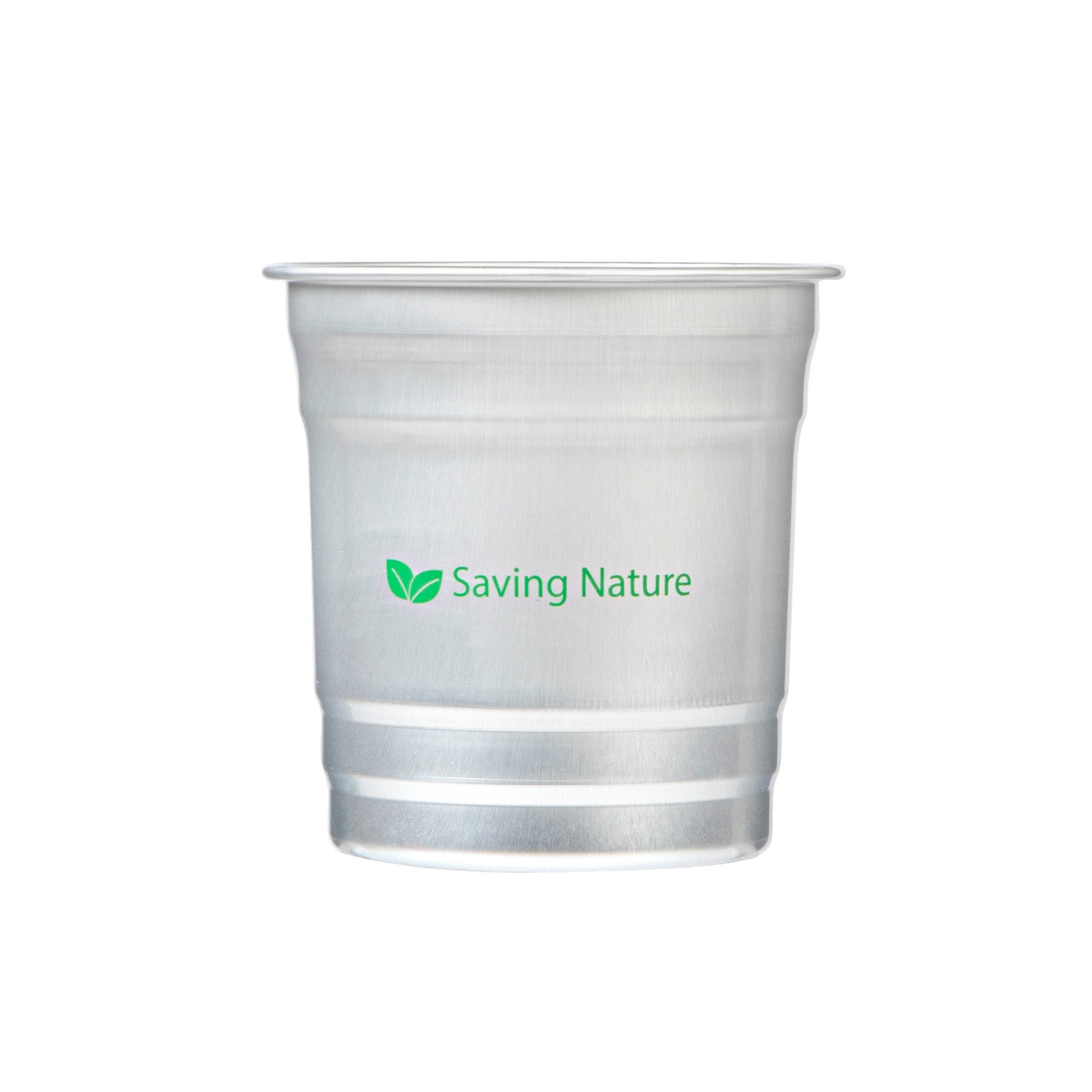 Saving Nature 10 oz Aluminum Drinking Cup - 3 1/2" x 3 1/2" x 3" - 10 count box