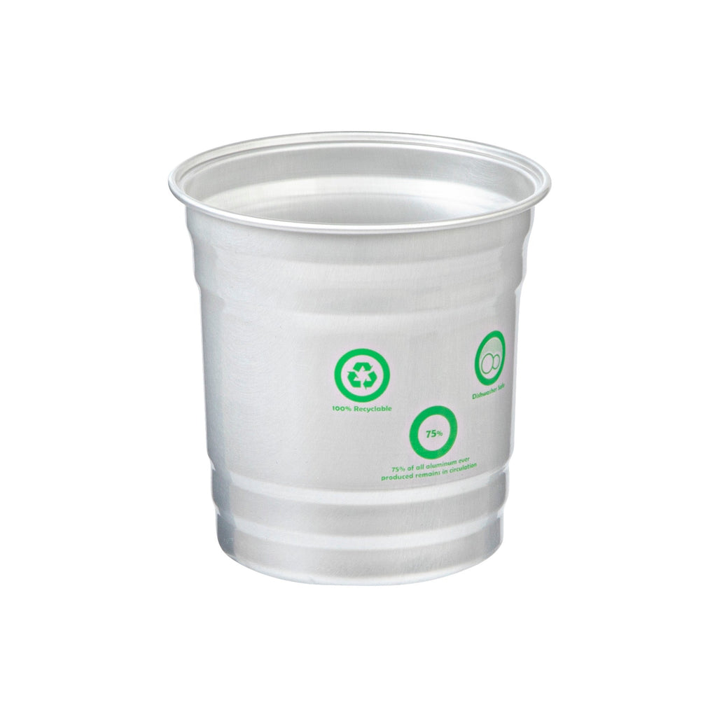 Saving Nature 10 oz Aluminum Drinking Cup - 3 1/2" x 3 1/2" x 3" - 100 count box