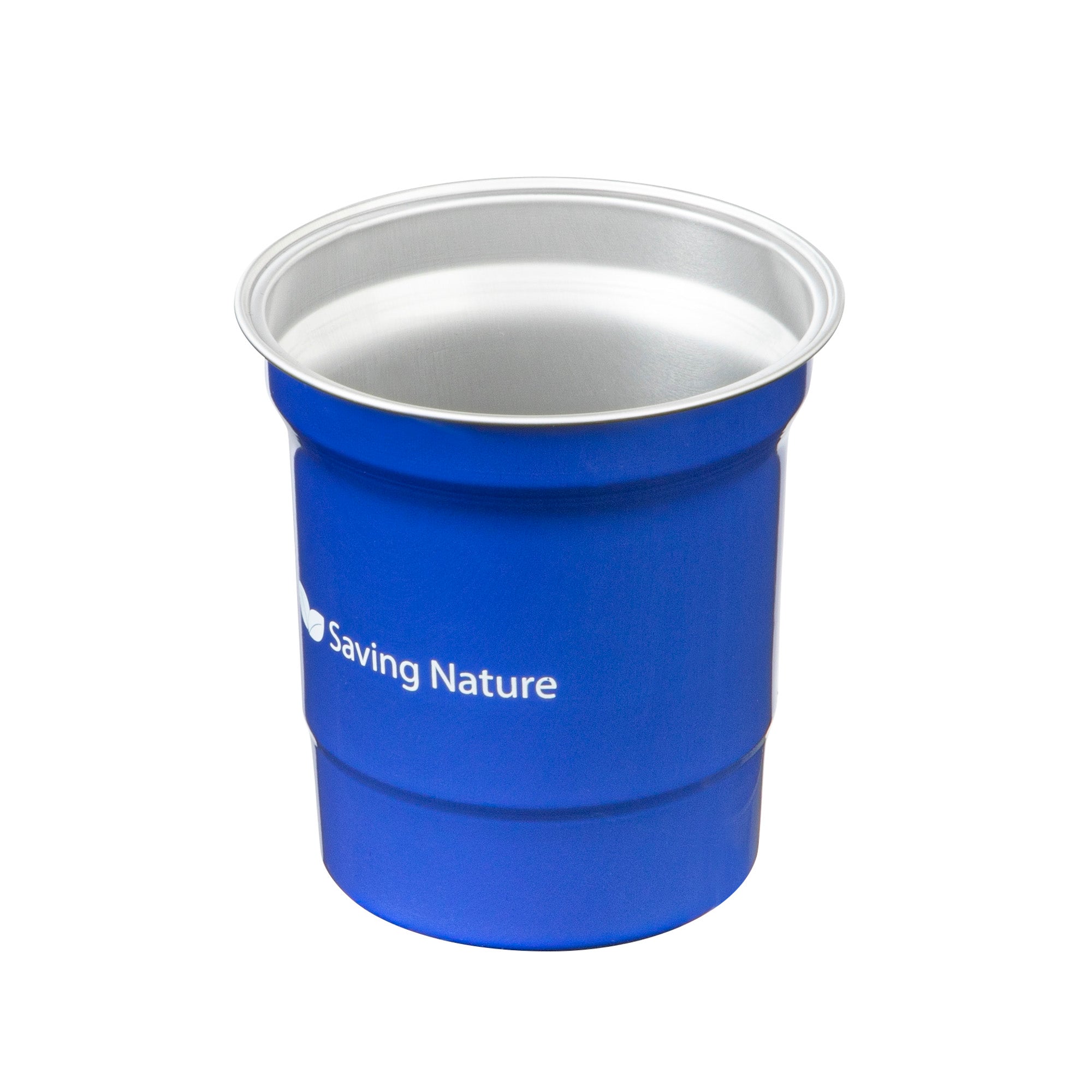 Saving Nature 16 oz Blue Aluminum Drinking Cup - 3 3/4" x 3 3/4" x 4" - 10 count box