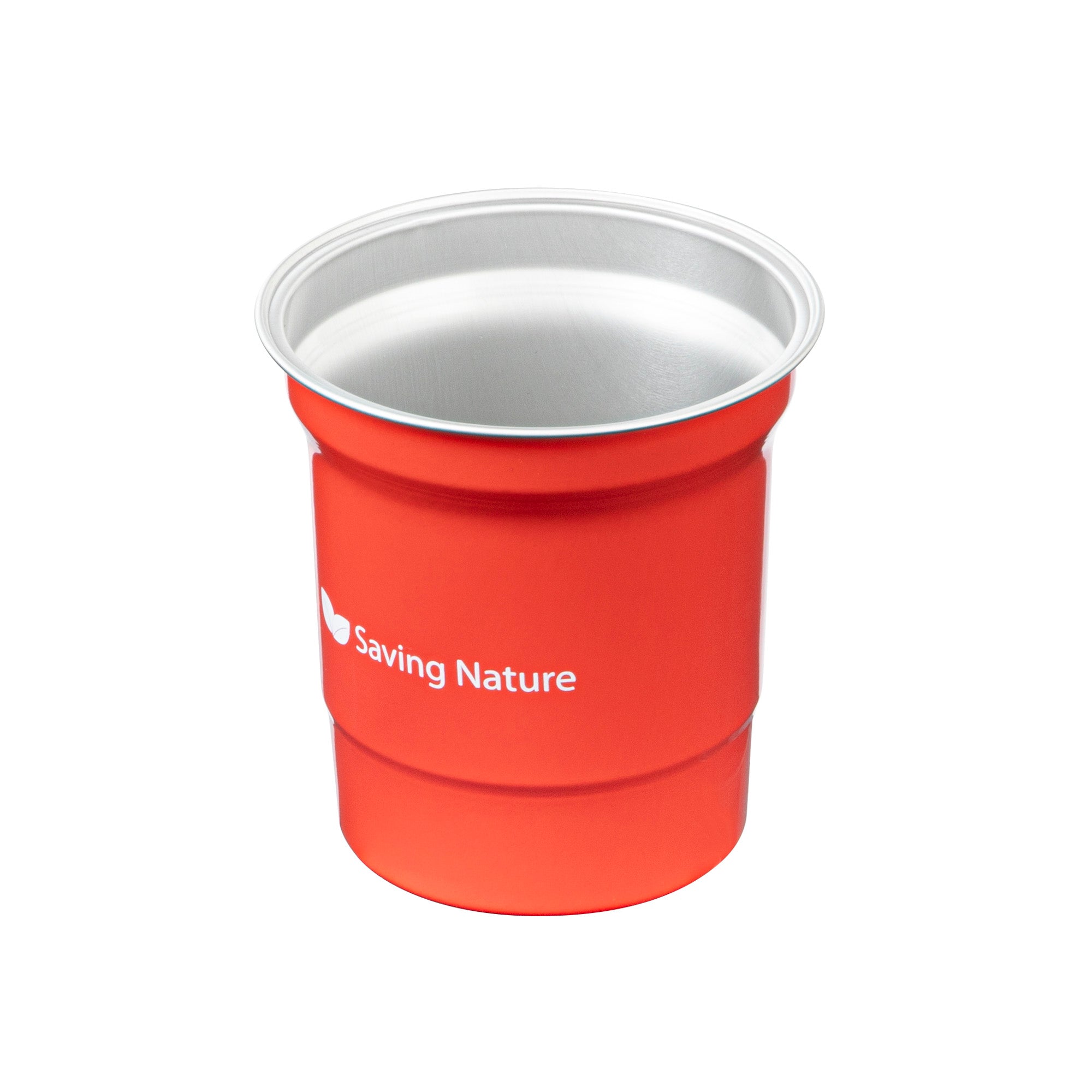 Saving Nature 16 oz Red Aluminum Drinking Cup - 3 3/4" x 3 3/4" x 4" - 10 count box