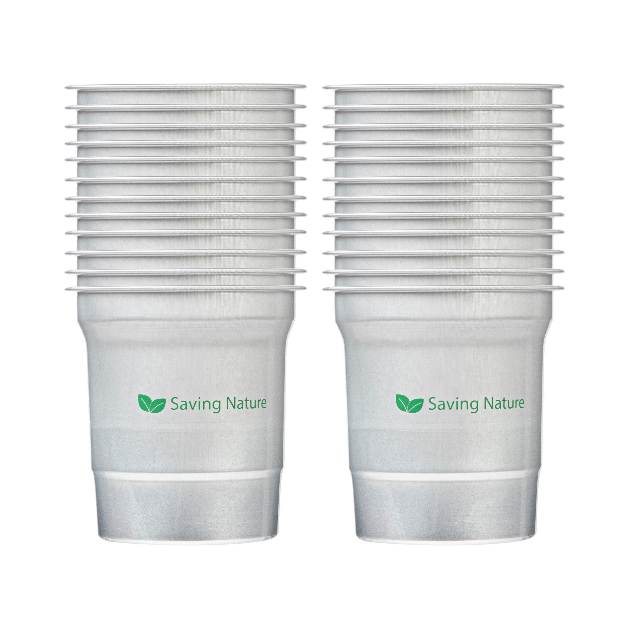 Saving Nature 16 oz Aluminum Drinking Cup - 3 3/4" x 3 3/4" x 4" - 10 count box