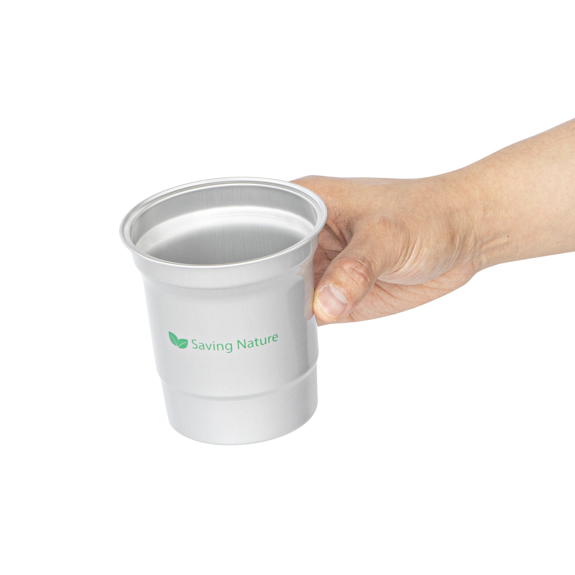 Saving Nature 16 oz Aluminum Drinking Cup - 3 3/4" x 3 3/4" x 4" - 10 count box