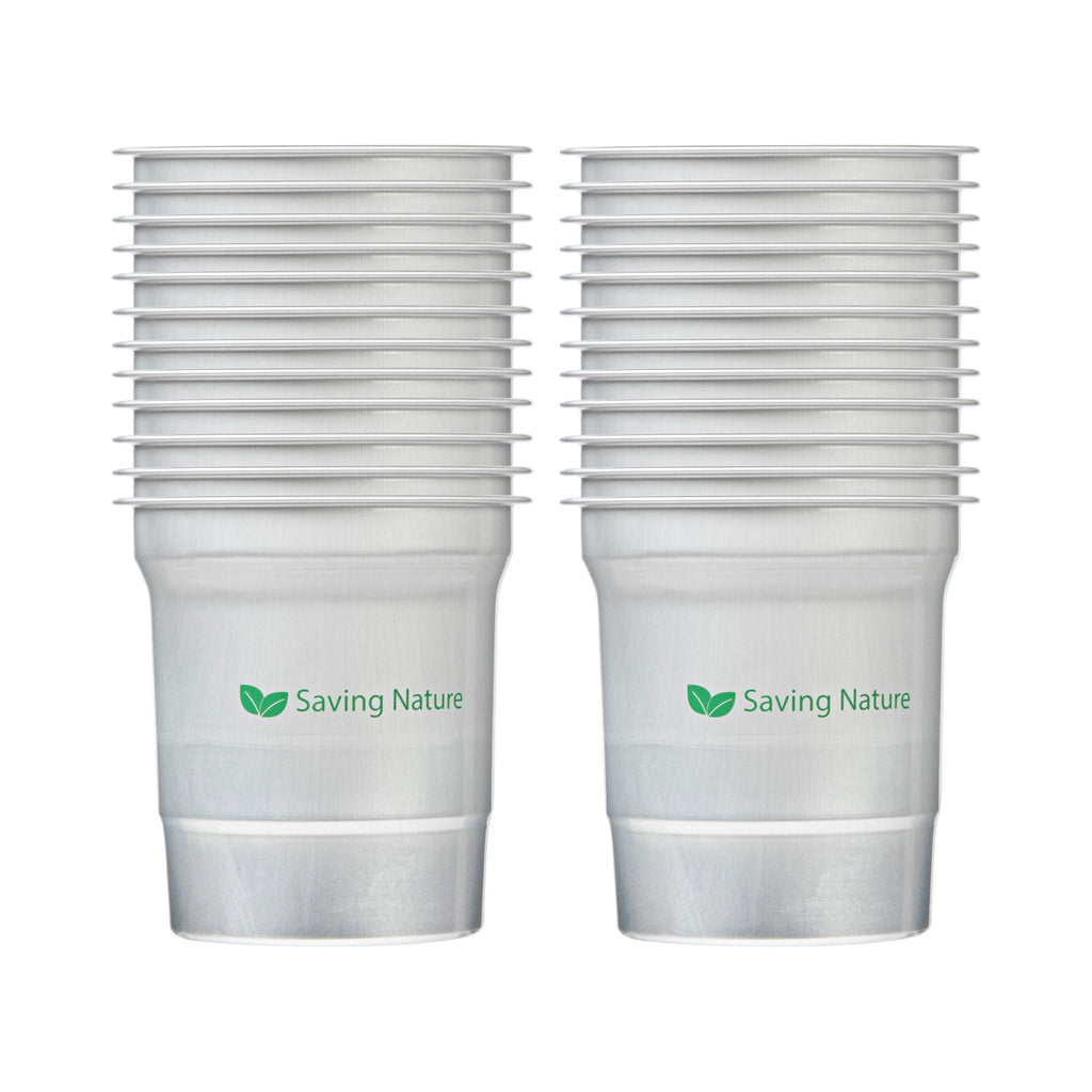 Saving Nature 16 oz Aluminum Drinking Cup - 3 3/4" x 3 3/4" x 4" - 100 count box