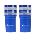 Saving Nature 20 oz Blue Aluminum Drinking Cup - 3 3/4" x 3 3/4" x 5" - 10 count box