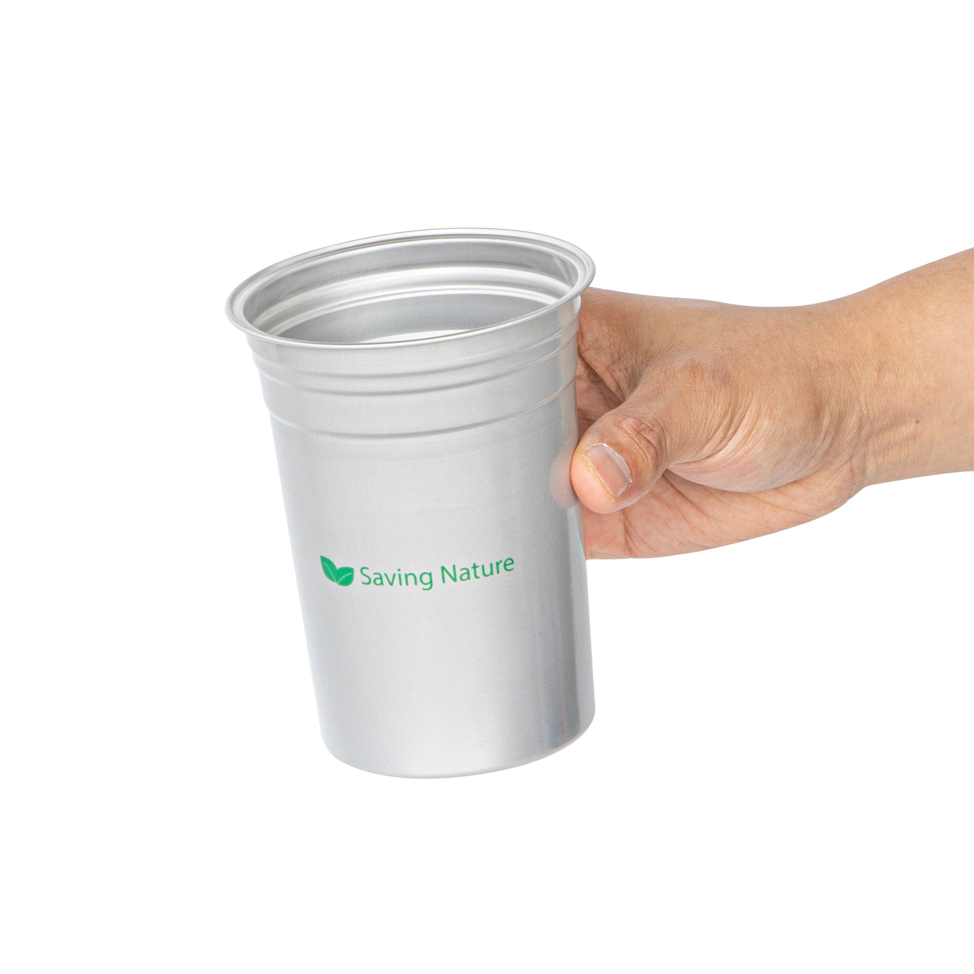 Saving Nature 20 oz Aluminum Drinking Cup - 3 3/4" x 3 3/4" x 5" - 10 count box