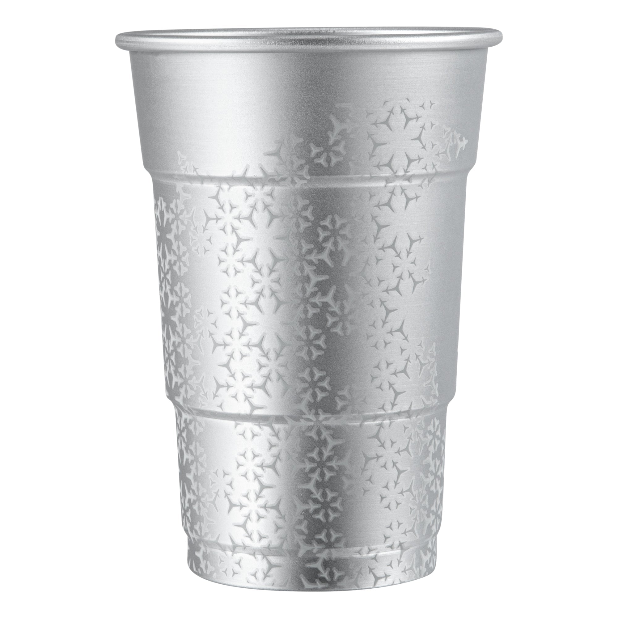 Saving Nature 16 oz Aluminum Color Changing Drinking Cup - 3 1/2'' x 3 1/2'' x 5'' - 4 count box