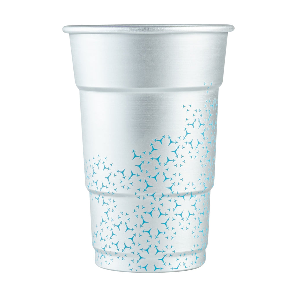 Saving Nature 16 oz Aluminum Color Changing Drinking Cup - 3 1/2'' x 3 1/2'' x 5'' - 48 count box