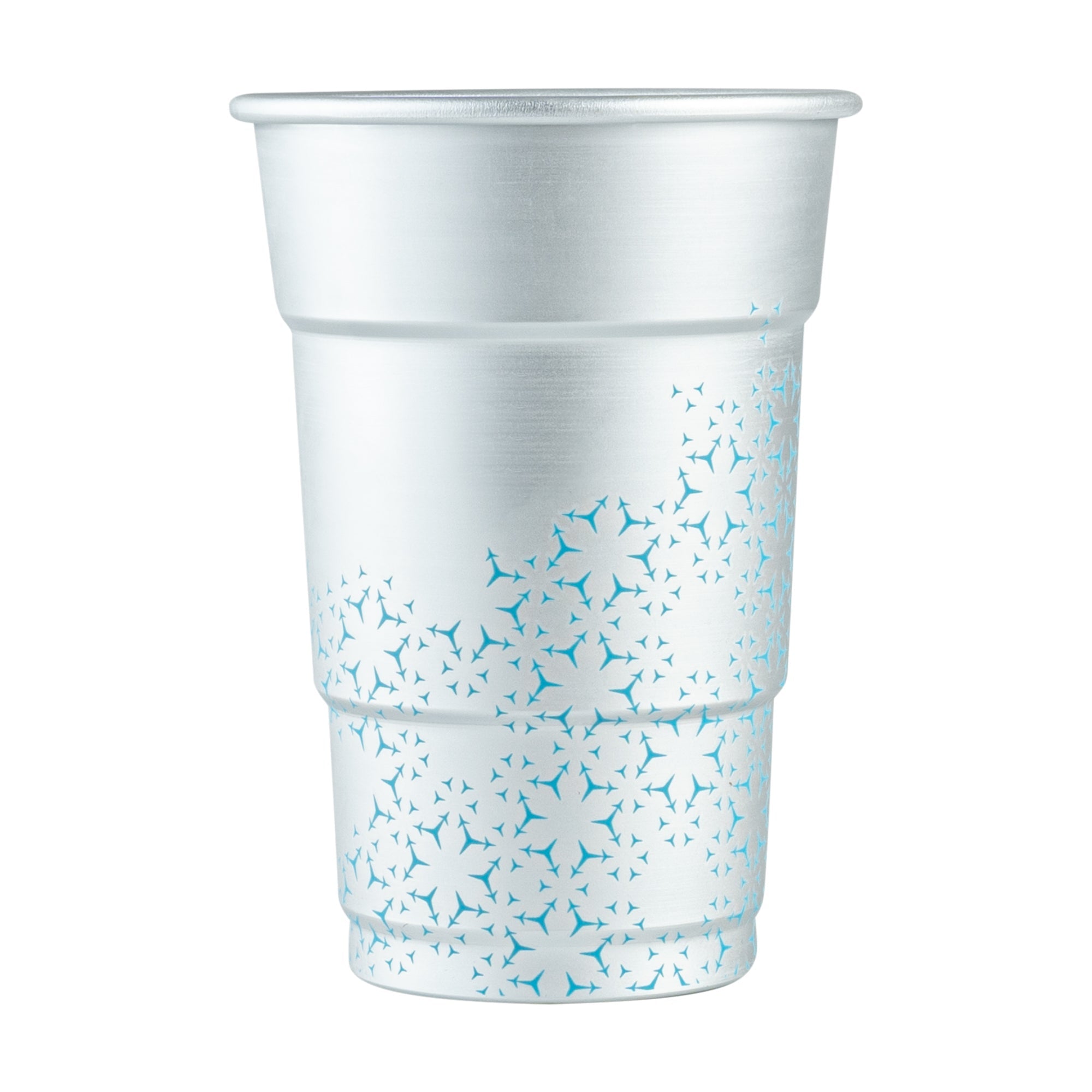 Saving Nature 16 oz Aluminum Color Changing Drinking Cup - 3 1/2'' x 3 1/2'' x 5'' - 48 count box