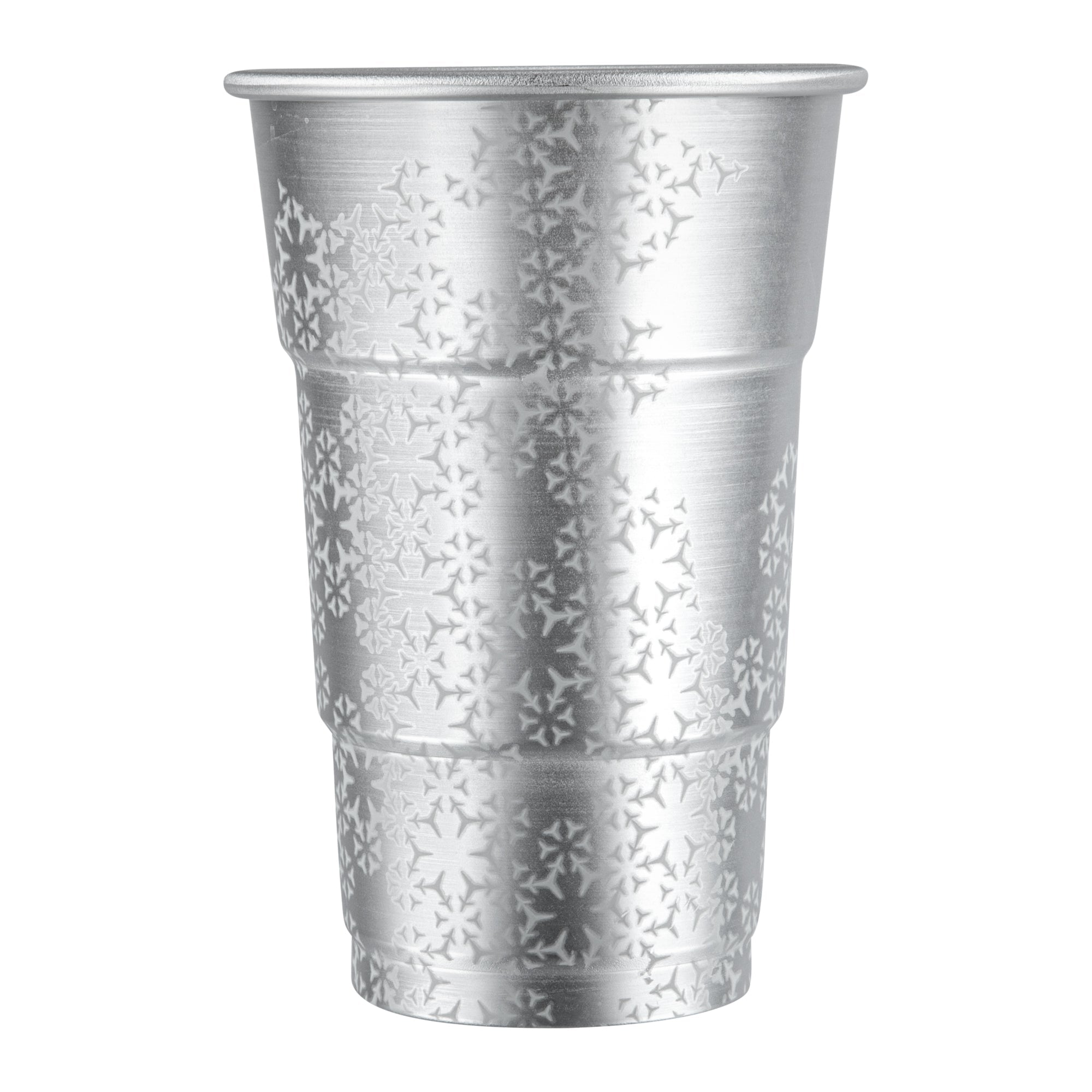 Saving Nature 20 oz Aluminum Color Changing Drinking Cup - 3 1/2'' x 3 1/2'' x 5 1/2'' - 4 count box