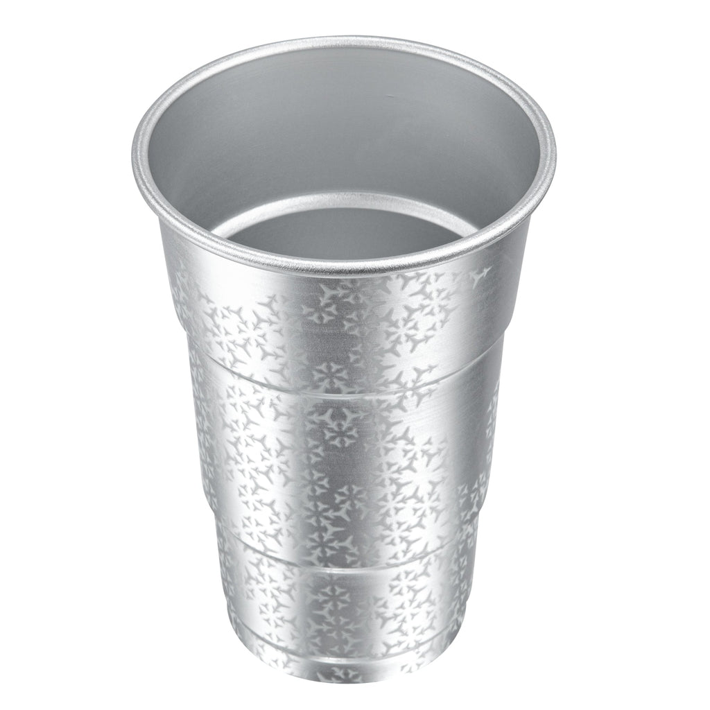Saving Nature 20 oz Aluminum Color Changing Drinking Cup - 3 1/2'' x 3 1/2'' x 5 1/2'' - 4 count box