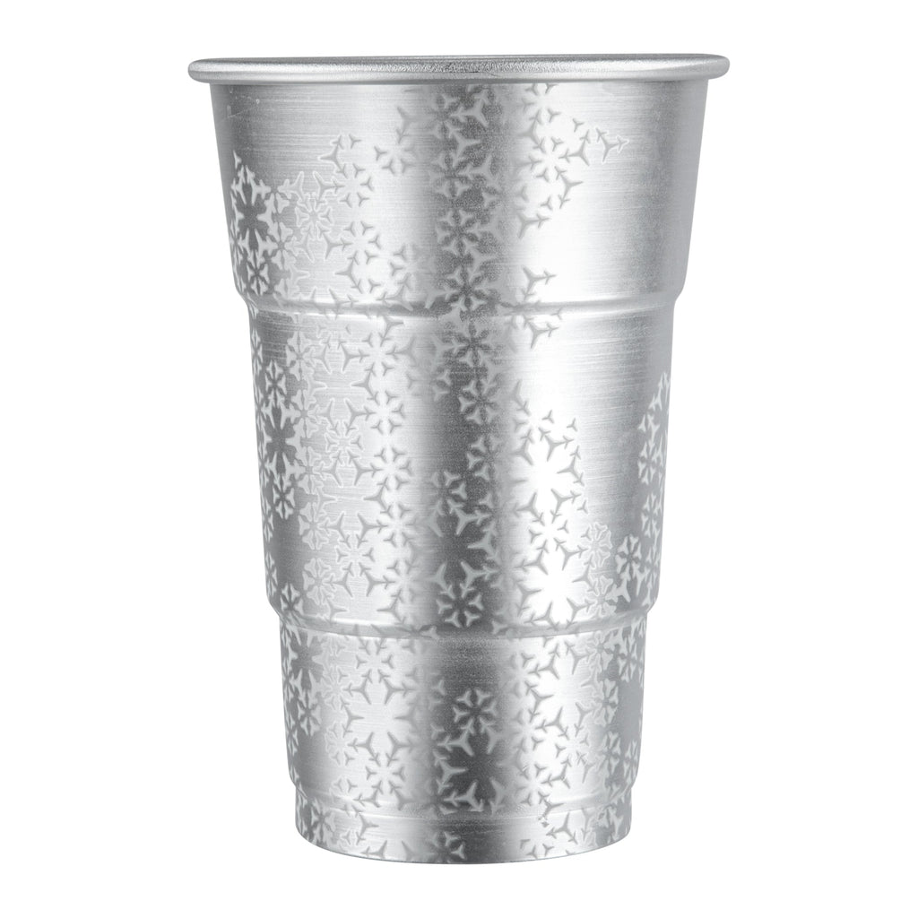 Saving Nature 20 oz Aluminum Color Changing Drinking Cup - 3 1/2'' x 3 1/2'' x 5 1/2'' - 48 count box