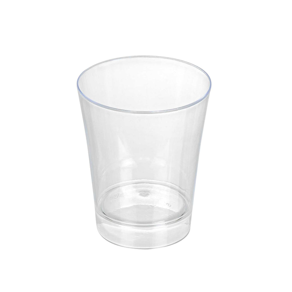 Mini Serve 3 oz Round Clear Plastic Mini Parfait Glass - 2" x 2" x 2 1/4" - 20 count box