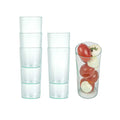 Bev Tek 5 oz Round Seagreen Plastic Cannello Cocktail Glass - 1 3/4" x 1 3/4" x 4" - 100 count box