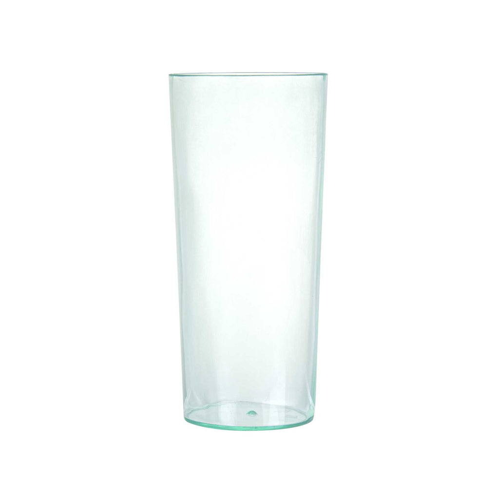 Bev Tek 5 oz Round Seagreen Plastic Cannello Cocktail Glass - 1 3/4" x 1 3/4" x 4" - 100 count box